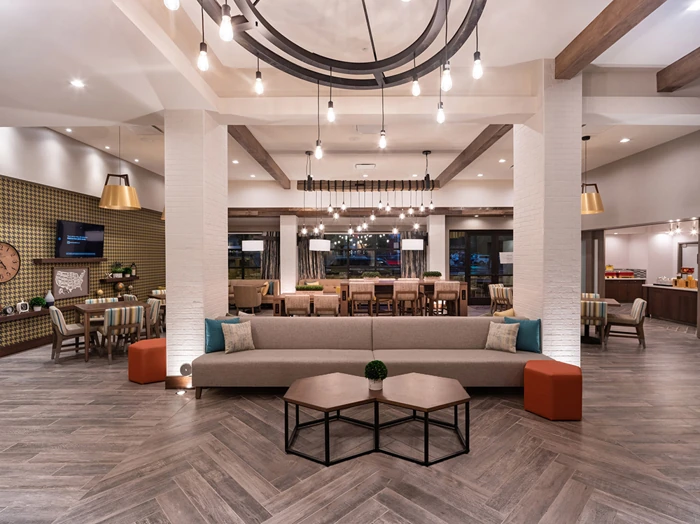 Hotel Lobby LVT Flooring'